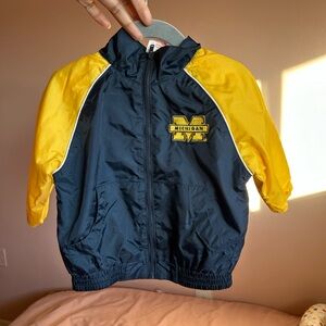 Kids Navy and Yellow Raincoat